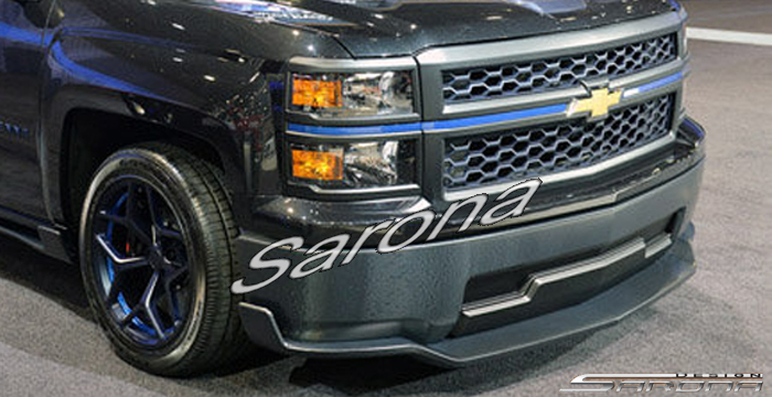 Custom Chevy Silverado  Truck Front Lip/Splitter (2010 - 2014) - $540.00 (Part #CH-020-FA)